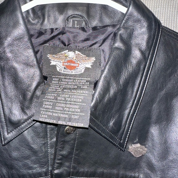Harley-Davidson Black Leather Jacket - Picture 6 of 7